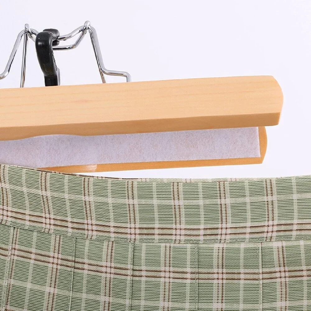 Wooden Clamp Hangers Pants Trousers Skirt 10